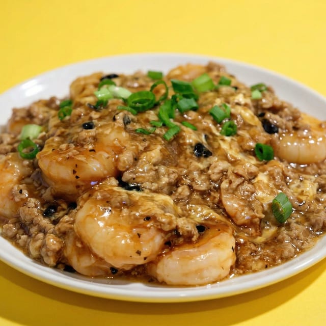 Shrimp with Lobster Sauce.