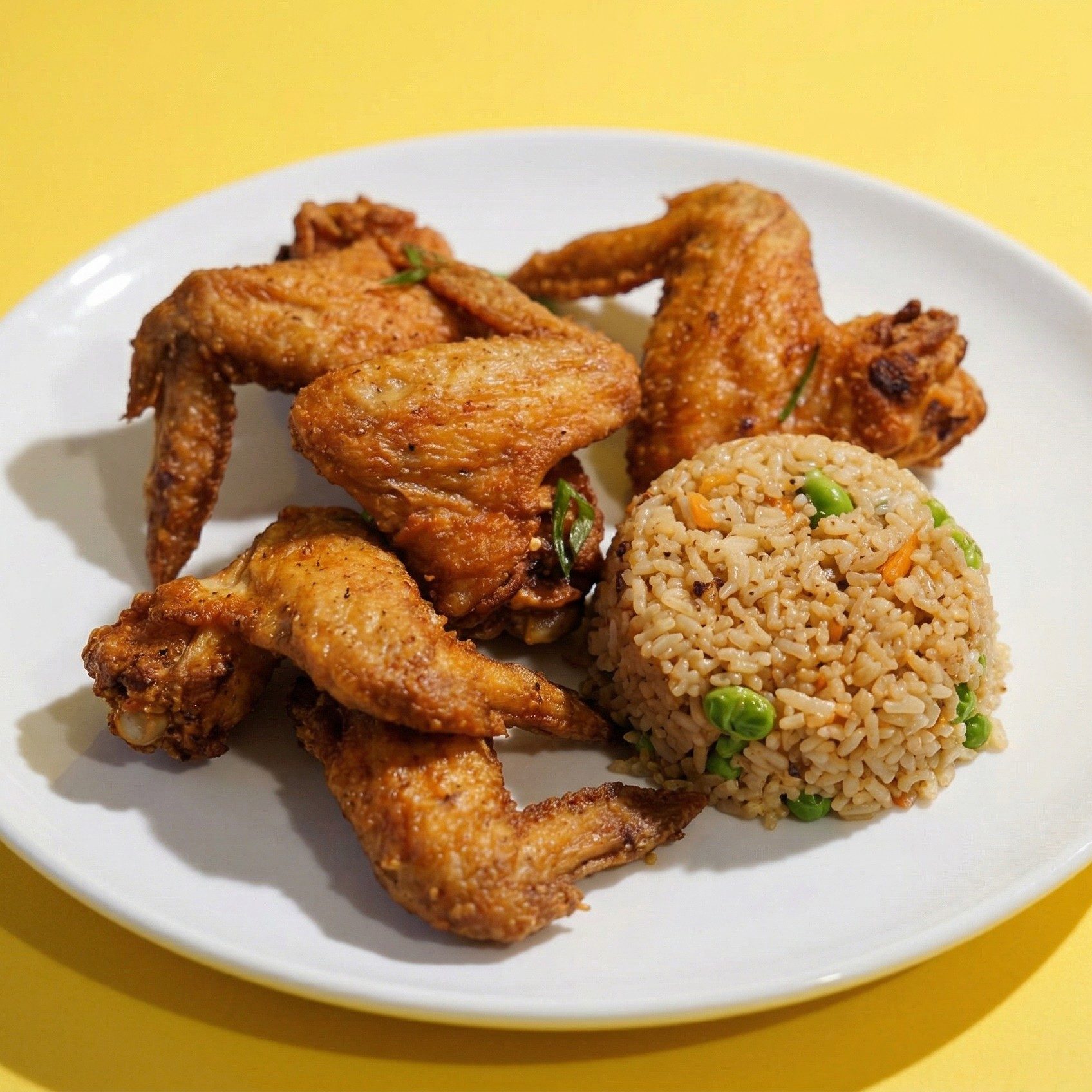 Chicken Wing (4) with House Fried Rice.