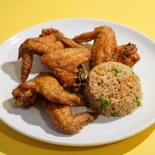 Chicken Wing (4) with House Fried Rice